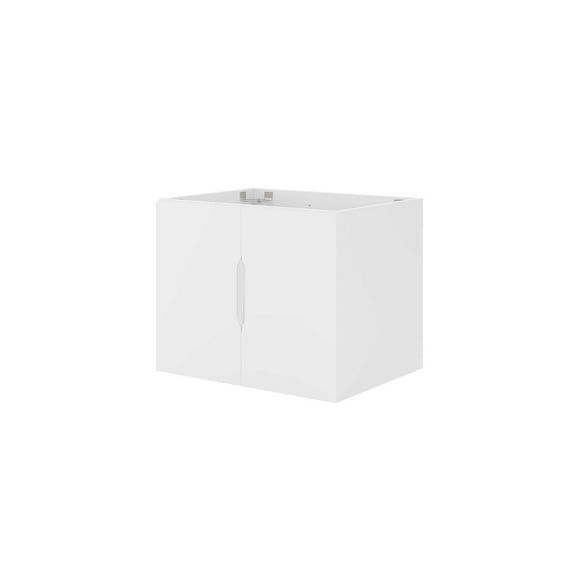 Wall Mount Vanity Cabinet (Sink not included), White, Wood, Hotel Bedroom Bathroom, Modern Contemporary HB33522