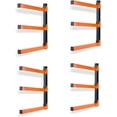 thumbnail image 1 of Wall Mount Wood Organizer and Lumber Storage Metal Rack with 3-Level - Indoor & Outdoor Use, 4 Pack, 1 of 7