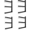 thumbnail image 1 of Wall Mount Wood Organizer and Lumber Storage Metal Rack with 3-Level - Indoor & Outdoor Use, 4 Pack, 1 of 13