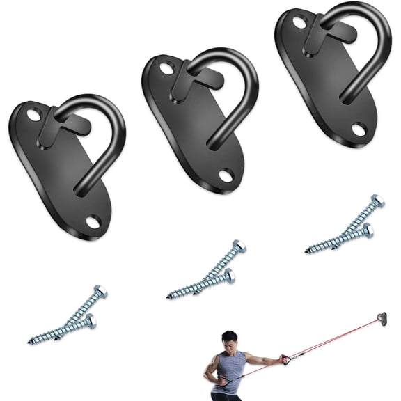 Wall Mount Workout Anchors - Resistance Bands Anchors for Home Gym Exercise, Strength Training