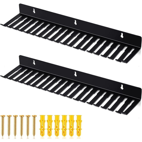 Wall Mountable Cable Hanger Organizer, 2 Pack 19 Slots, Cord Management