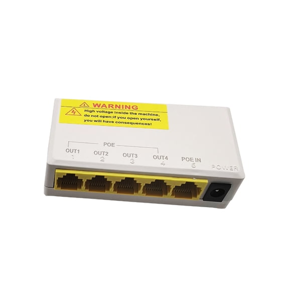 Wall Mountable PoEs Hubs with LED Indicators Plugs and Play Operations for Easy Installation in Offices and Schools