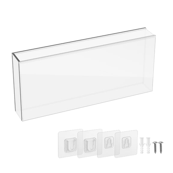 Wall Mountable Protective Case For Lite Game Console Slide Top Dustproof Acrylic Display Box