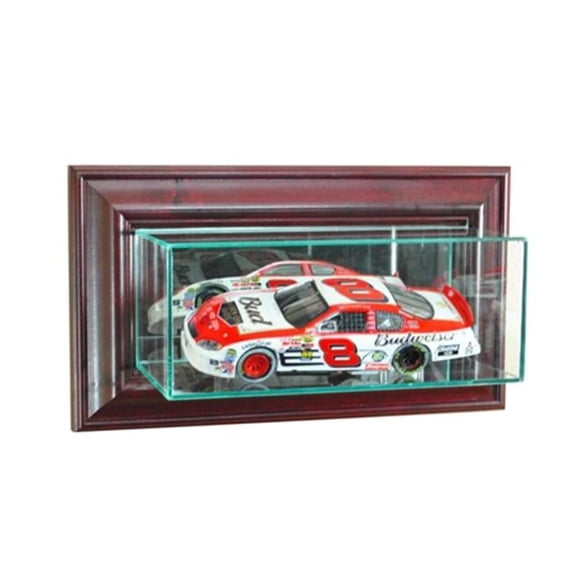 Wall Mounted 1-24th Nascar Display Case, Cherry