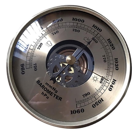 Wall Mounted 108mm Round Dial Air Weather Station MmHg/hPa