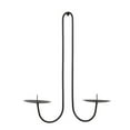 thumbnail image 1 of Wall-Mounted 2-Candle Sconce For Living Room Dining Room Fireplaces, Wrought Iron Decorative Candle Holder With Secure Placement, Elegant Home Accent For Cozy, 1 of 7