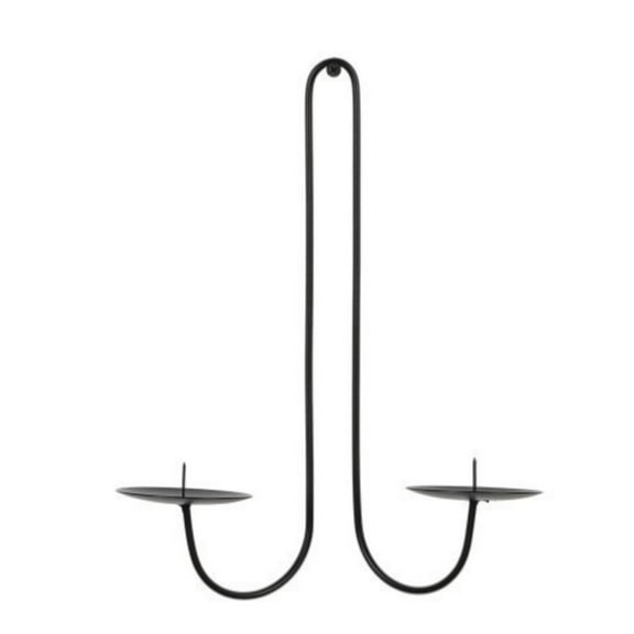 Wall-Mounted 2-Candle Sconce For Living Room Dining Room Fireplaces, Wrought Iron Decorative Candle Holder With Secure Placement, Elegant Home Accent For Cozy