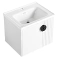 thumbnail image 1 of Wall-Mounted 24-Inch Vanity with Wave Plate and Soft-Close Function - Provide a Distinctive Look for Your Bathroom, 1 of 6