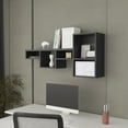 thumbnail image 1 of Wall Mounted 5-shelf Shelf Unit In Black - Elevates Home Decor & Space Complements Scheme, 1 of 4
