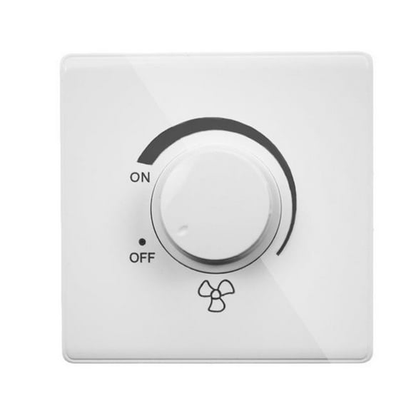 Wall Mounted 86 Type Fan Speed Controller Switch 10A 220V For Easy Installation