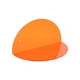 thumbnail image 1 of Wall Mounted Acrylic Shelf for Bathroom Kitchen Bedroom, Floating Storage Rack for Small Item Organization 8x4Inch Orange, 1 of 3