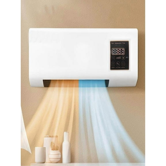 Wall Mounted Air Conditioner, Cooling And Heating Portable Air Conditioner For Bedroom With Smart Remote Control 8h Intelligent Timing Dual Use Small Air Conditioner, For Home Office