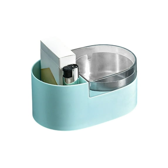 Wall Mounted Ashtray with Lid and Removable Stainless Steel Liner – Easy to Clean, Versatile Indoor and Outdoor Use, Drilling-Free Design for Bathrooms, Hallways, Kitchens, and Offices