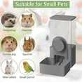 thumbnail image 1 of Wall Mounted Automatic Pet Feeder & Water Dispenser, Hanging Cage Food Water Feeder for Hamsters, Rabbits, Kittens, Puppy and Small Dogs, Gray, 1 of 6