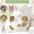 thumbnail image 1 of Wall Mounted Automatic Pet Feeder & Water Dispenser, Hanging Cage Food Water Feeder for Hamsters, Rabbits, Kittens, Puppy and Small Dogs, Yellow, 1 of 6
