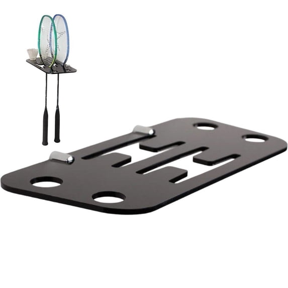 Wall Mounted Badminton Racquet Storage Rack Space Saving Acrylic Display Rack Badminton Racket Storage Shelf Racket