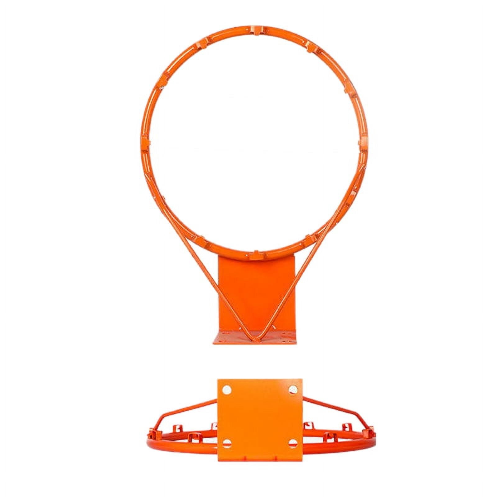 Wall Mounted Basketball Hoop Basketball Rim Goal Orange Steel for Indoor Outdoor Sports for Children
