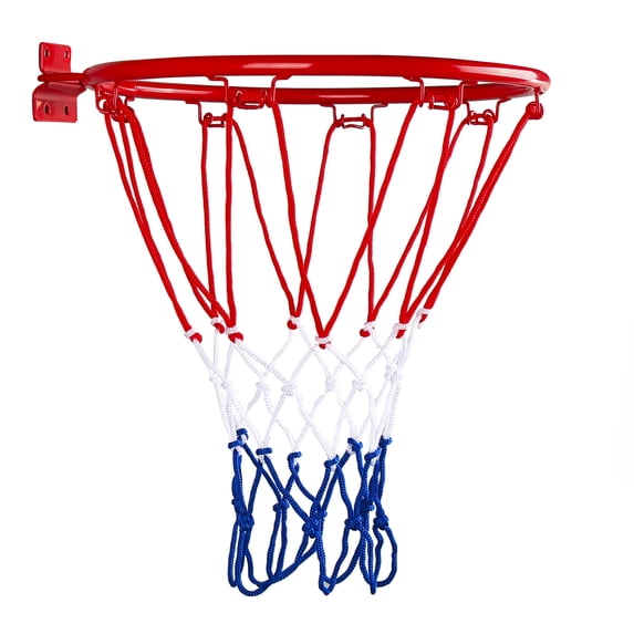 Wall Mounted Basketball Hoop Rim for Indoor and Outdoor Play – Heavy Duty Steel Frame with Durable Net – Easy Assembly and Installation