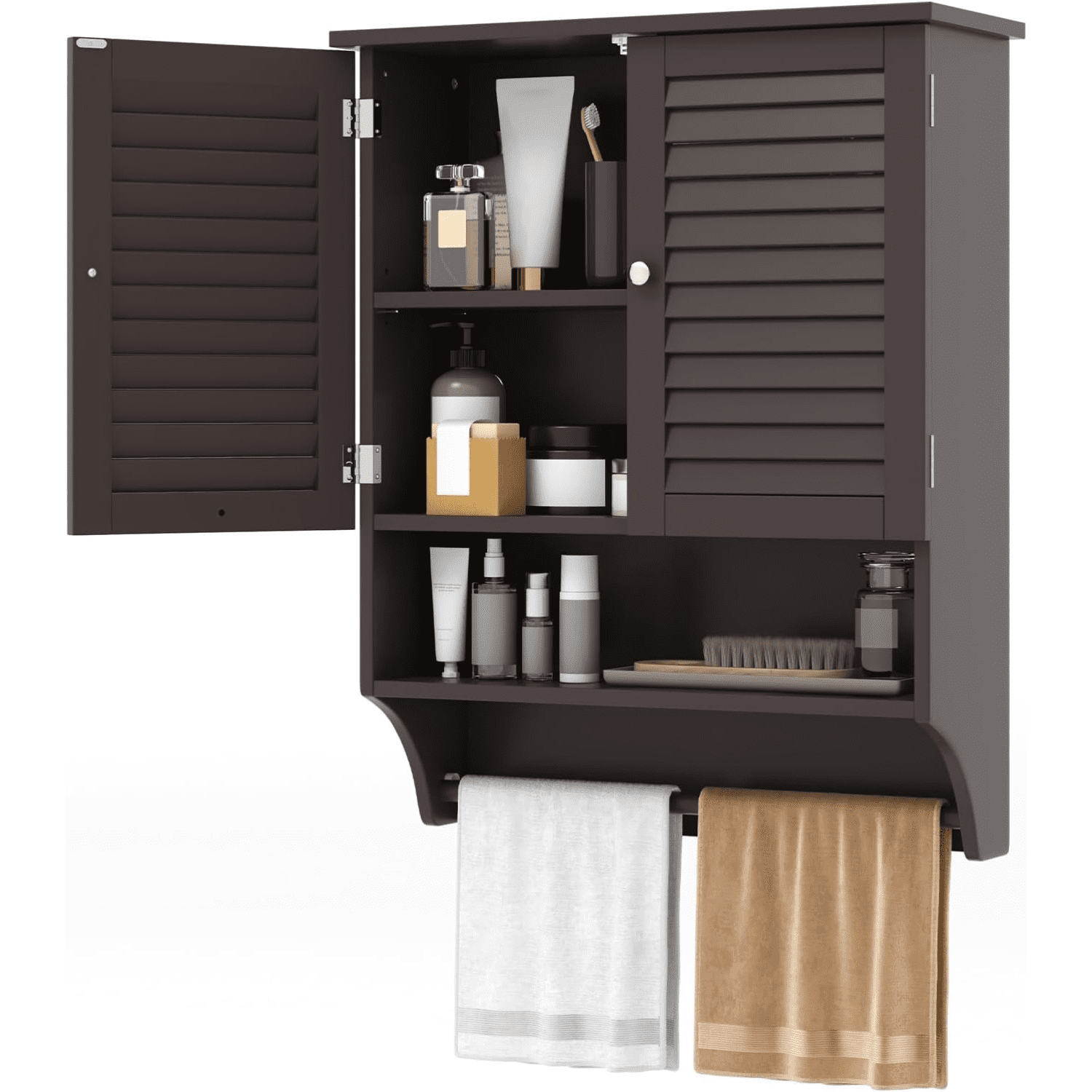 Wall Mounted Bathroom with Open Shelf & Bar Medicine
