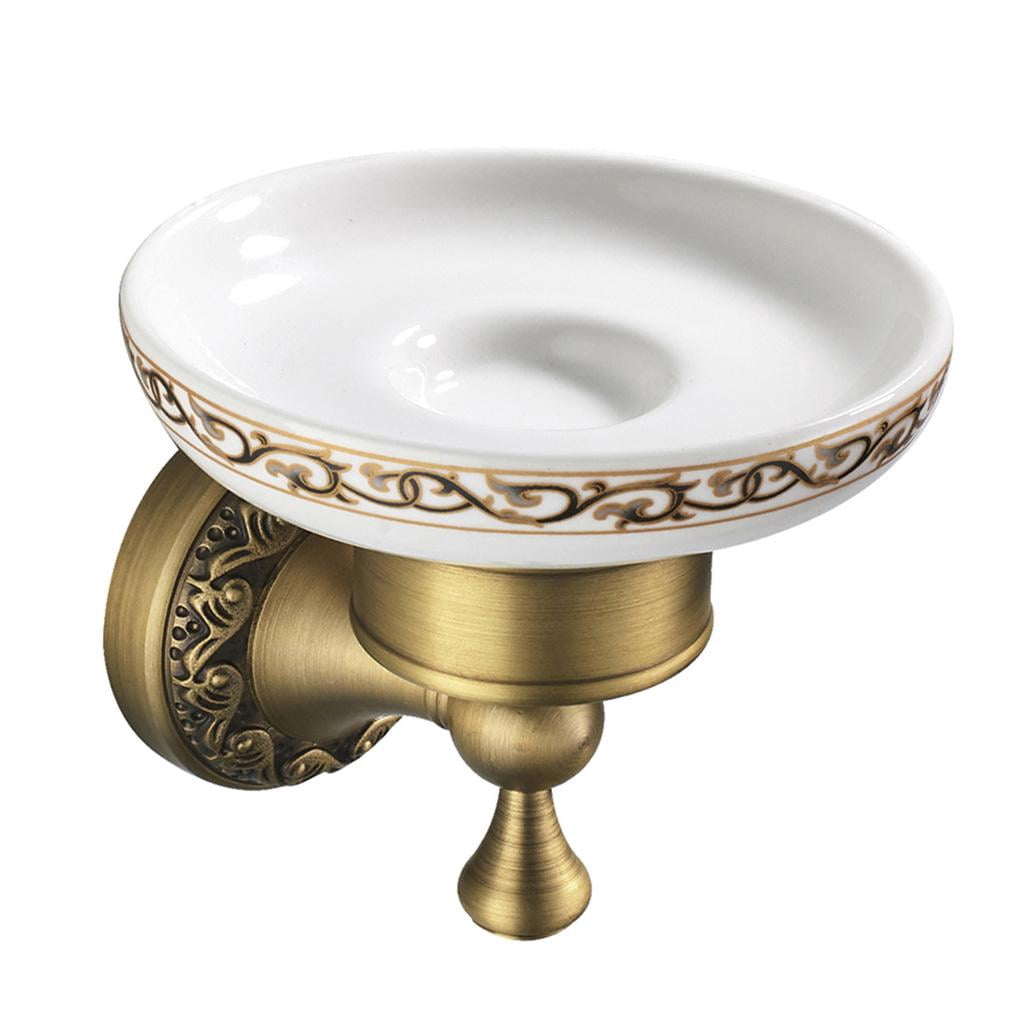 Wall Mounted Bathroom Ceramic Soap Dish Holder Soap Dish Stand for ...