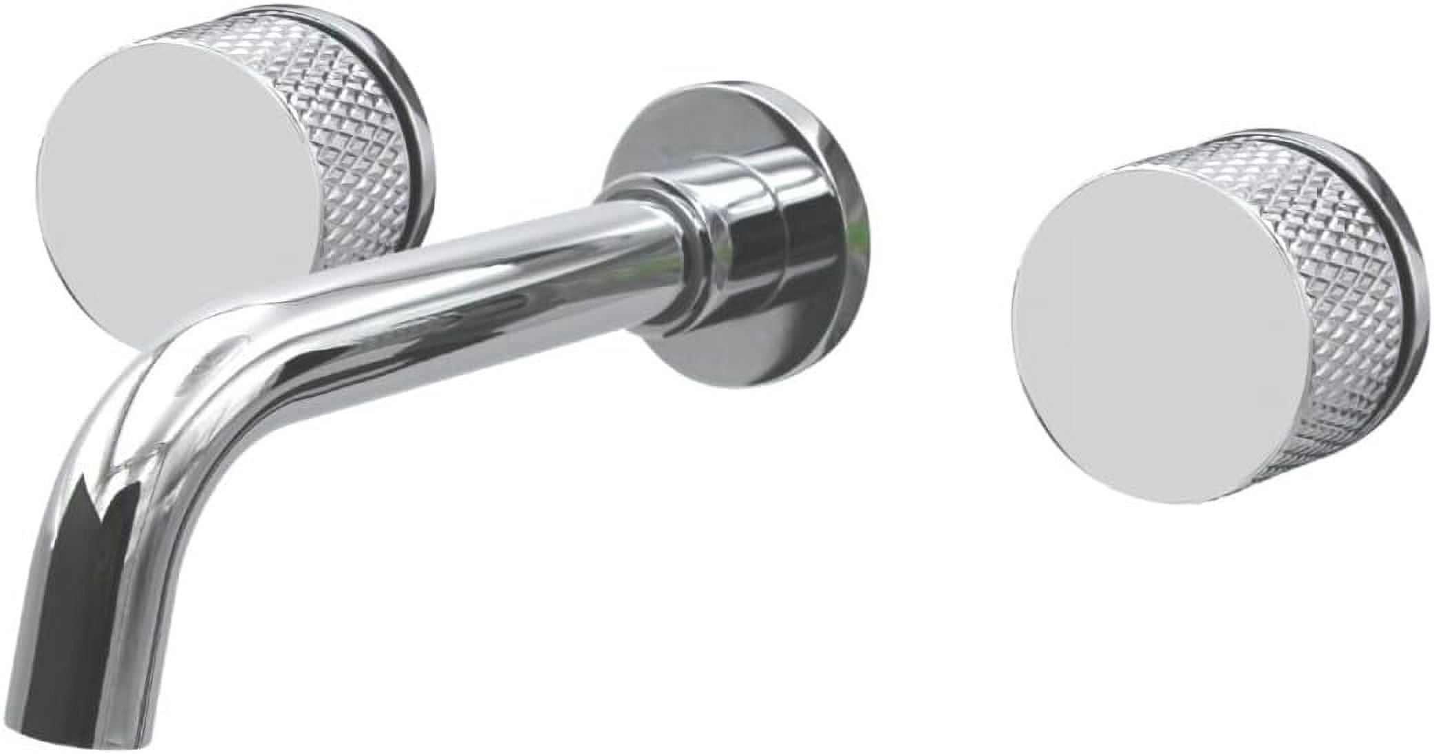 Wall Mounted Bathroom Faucet,Bathroom Vanity Wall Faucet with Double ...