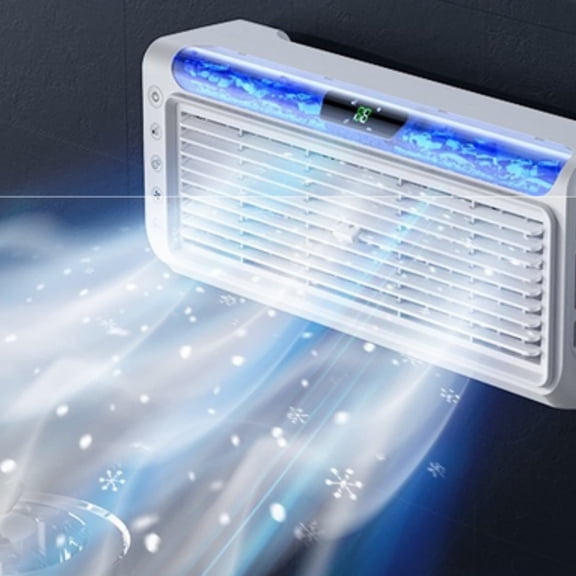 Wall Mounted Bathroom Heating Fan 1500W Heater Fan, Space Saving Fast Heating Quiet Operation Adjustable Temperature Comfort Device, For Bathroom Bedroom Living Room Winter Heating