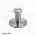 thumbnail image 1 of Wall Mounted Bathroom Hook With Suction Cup Holder Stainless Steel Removable Coat Racks Towel Hook Round Base Robe Hook, 1 of 11