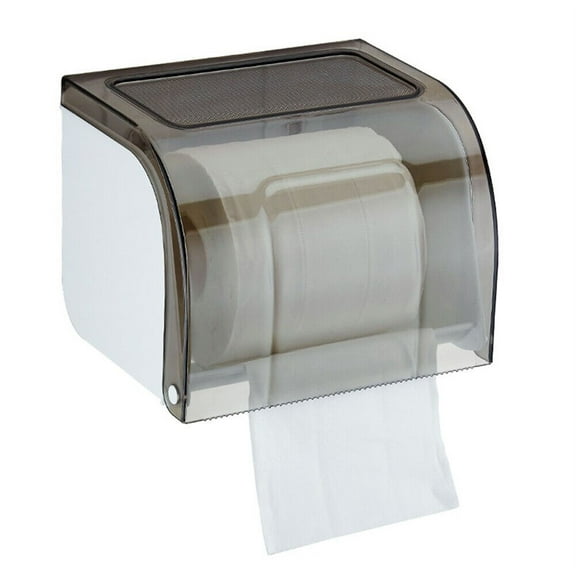 Wall Mounted Bathroom Roll Paper Holder Plastic Toilet Tissue Boxes Waterproof Self-adhesive