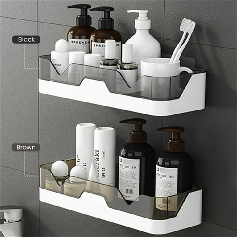 Self Adhesive Bathroom Shelf Organizer Storage Holder Wall Mounted
