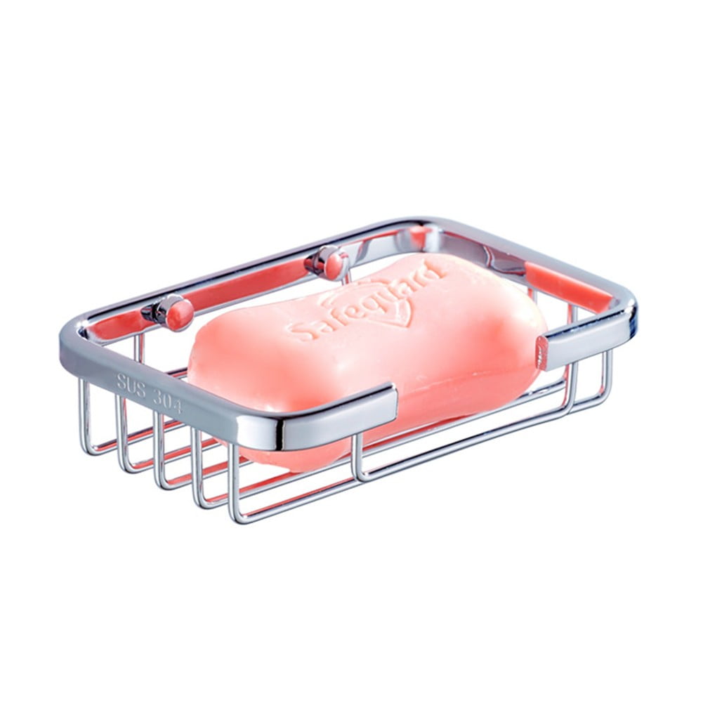 Wall Mounted Bathroom Shower Soap Stainless Steel Holder Dish Basket ...