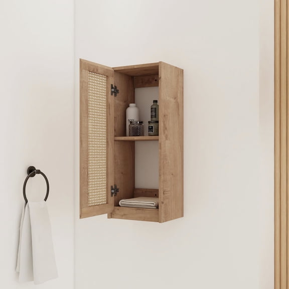 Wall-Mounted Bathroom Side Cabinet, Durable Plywood / Efficient Space Utilization in Compact Bathrooms