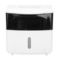 thumbnail image 1 of Wall Mounted Bathroom Toilet Paper Holder Phone Holder Waterproof Tissue Storage Box Black+White, 1 of 8