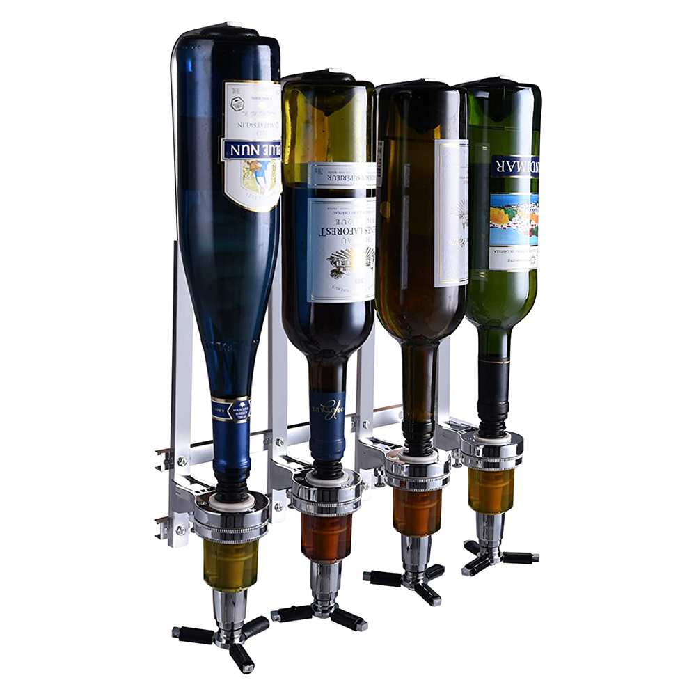 Wall Mounted Beer Bottle Dispenser 4 Bottle Liquor Dispenser 45ML