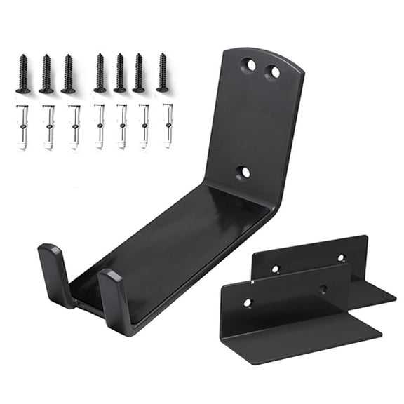 Wall-Mounted Bicycle Pedal Mounting Bracket Heavy-Duty Bicycle Fixed Hook Pedal Bicycle Storage Brac Black Metal