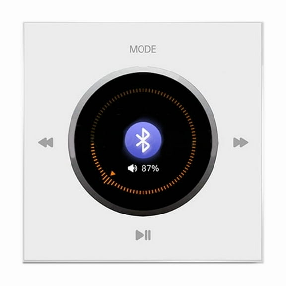 Wall-Mounted Bluetooth Audio Control Panel 86 with 2x25W Amplifier Ceiling Speakers for Home Background Music System B
