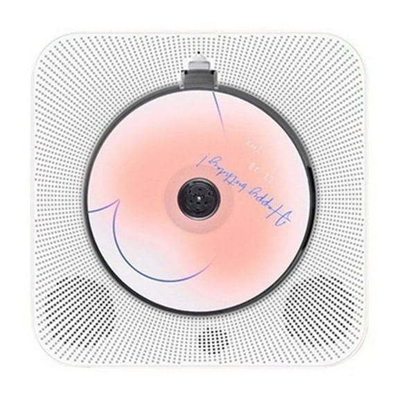 Wall Mounted Bluetooth CD Player Portable Disc Music Player with Speakers for Home Entertainment ,Multi-Functional