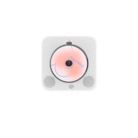 Wall Mounted Bluetooth CD Player Portable Disc Music Player with Speakers for Home Entertainment ,Multi-Functional