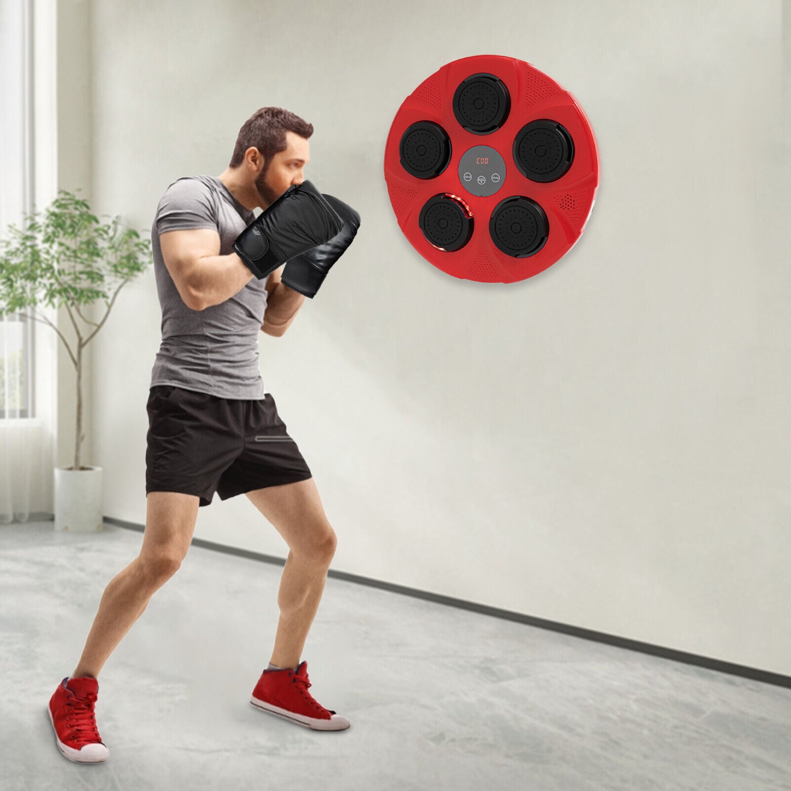WallMounted Bluetooth Music Boxing Machine Smart Music Punching Pad