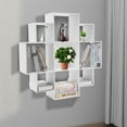 Wall Mounted Book Shelf Modern 3Tier Floating Shelf Bookcase Wall