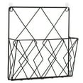 thumbnail image 1 of Wall-Mounted Books Storage Rack Magazine Holder Books Organizer Iron Book Supporter Black, 1 of 5