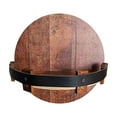 thumbnail image 1 of Wall-Mounted Bottle Display Rack, Fdelink Display Wooden Crafted Wall Shelf Bar for Kitchen Storage Shelf Wine Bottle Mounted Wall-Mounted Shelves Barrel Liquor Barware Kitchen，Dining & Bar, 1 of 9