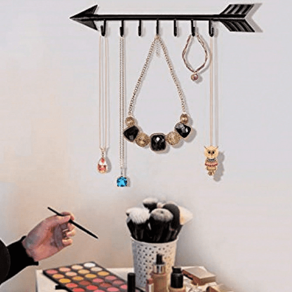 Wall Mounted Bow & Arrow Hook - Stylish Coat Rack for Hanging Coats Hats Keys Bags Umbrellas Space Saving Entryway, Living Room, Bedroom, Kitchen Decor for Home Organization