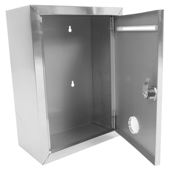 Wall Mounted Box With Slot Metal Donation Box Secure Stainless Steel Suggestion Letter Box Complain Letter Box Public Letter Box Report Box