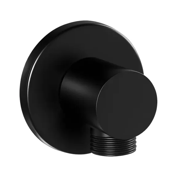 Wall Mounted Brass Supply Elbow 1/2 Inch NPT Female Inlet Matte Black Finish
