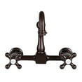 thumbnail image 1 of Wall Mounted Bridge Utility Faucet - Metal Cross Handles - 7 Inch Spout Reach, 1 of 2