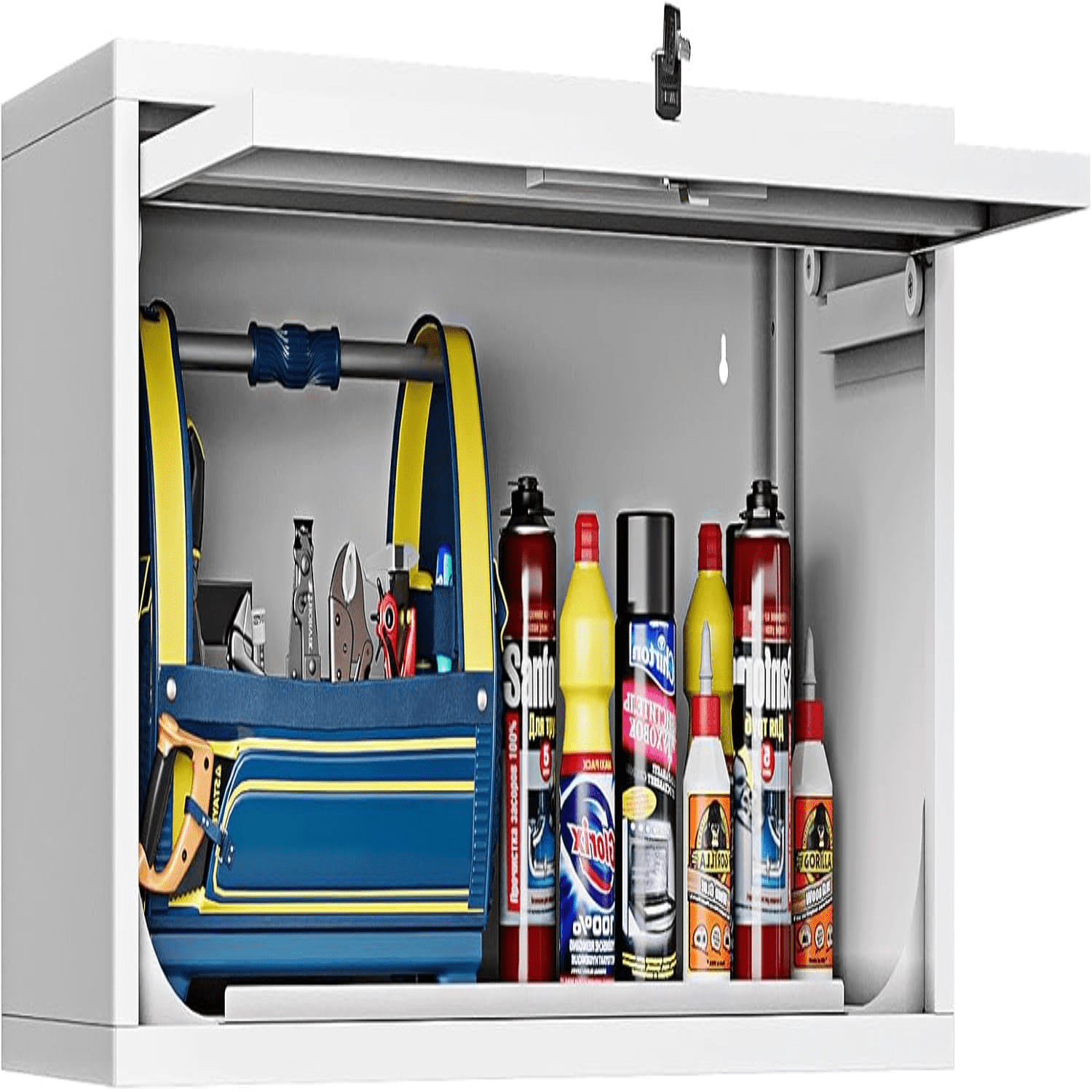 Wall Mounted Steel Metal Garage Storage Wall