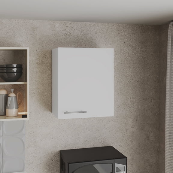 Wall - Mounted Cabinet | Store Kitchen Essentials with Ease | Durable Manufactured Wood | Ensures Organized Pantry