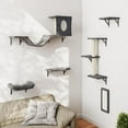 Wall Mounted Cat Furniture, 6pc Cat Wall Furniture, Cat Climber with