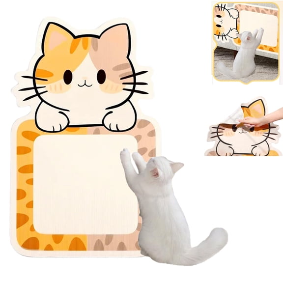 Wall Mounted Cat Scratcher, 2026 New Cat Scratching Pad for Indoor Kitten, 31.5" X 19.68" Cat Scratch Pad Wall for Indoor, for Couch, Bedroom, Home Use