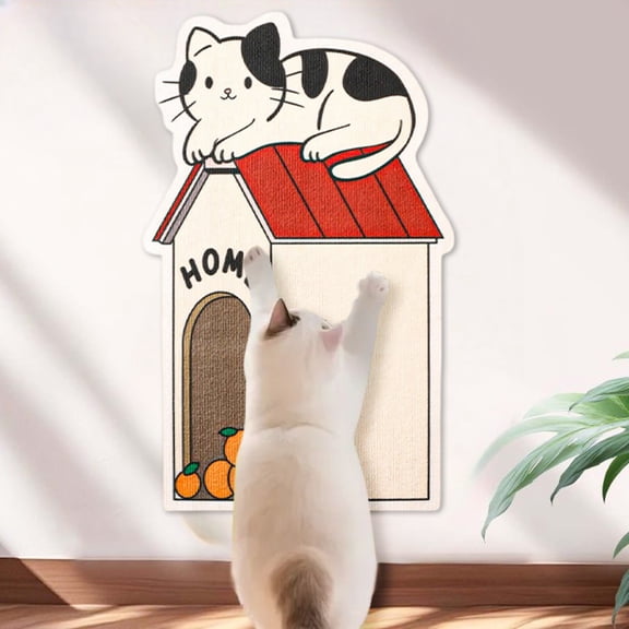 Wall Mounted Cat Scratcher, 2026 New Cat Scratching Pad for Indoor Kitten, Wall Floor Mount Natural Cat Scratch Mat, 31.5" X 19.68" Cat Scratch Pad Wall for Indoor